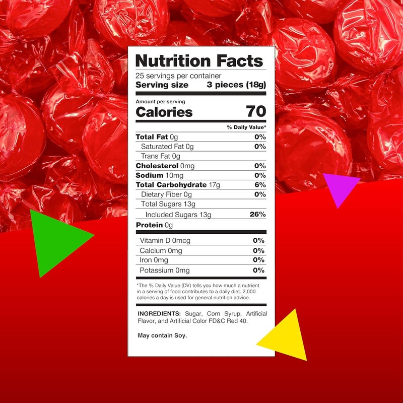 LAETAFOOD Cinnamon Discs Hard Candy - 1 Pound Bag - Image 2